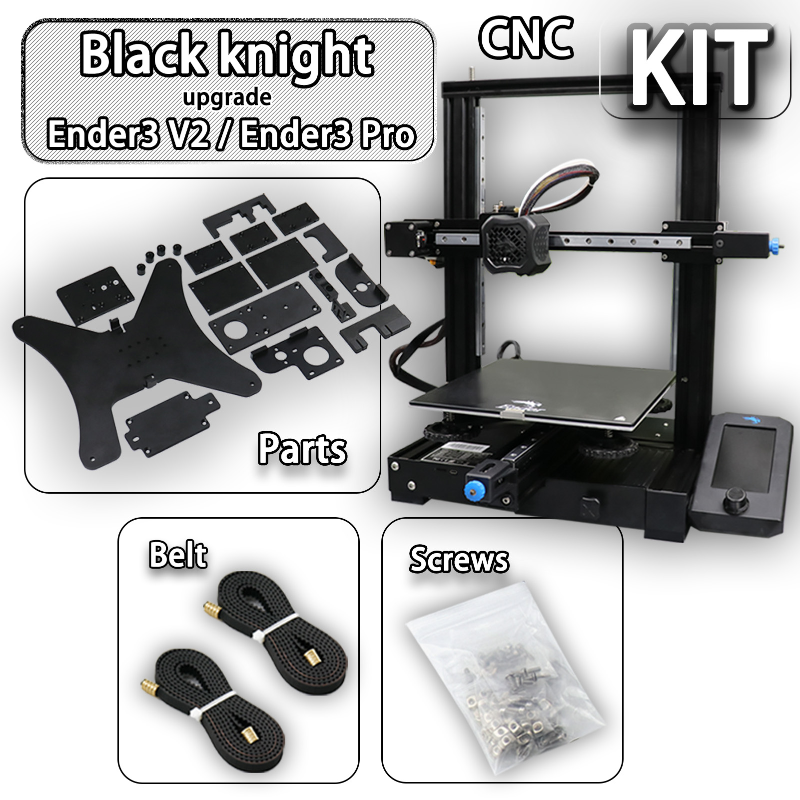 Ender-3-V2Pro-3D-Drucker-Upgrade-Kit-Black-Knight-Kit-und-Riemen-Schrauben-zur-Verbesserung-der-Hiwi-1948644-2